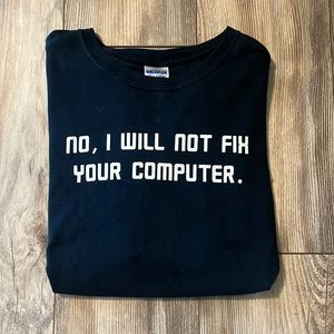 Computer T-shirt, large